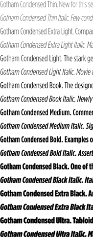 Gotham Condensed