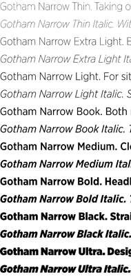 Gotham Narrow